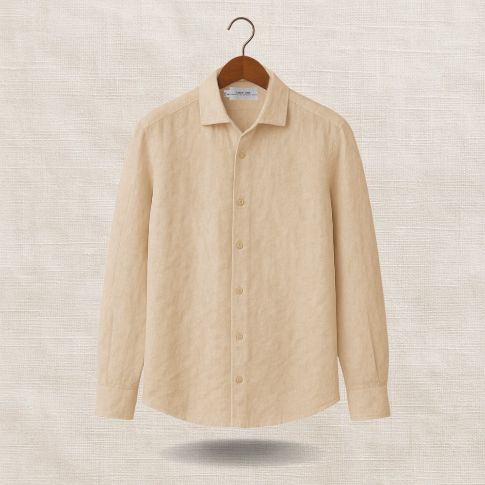 Beige Long Sleeve - linen shirt