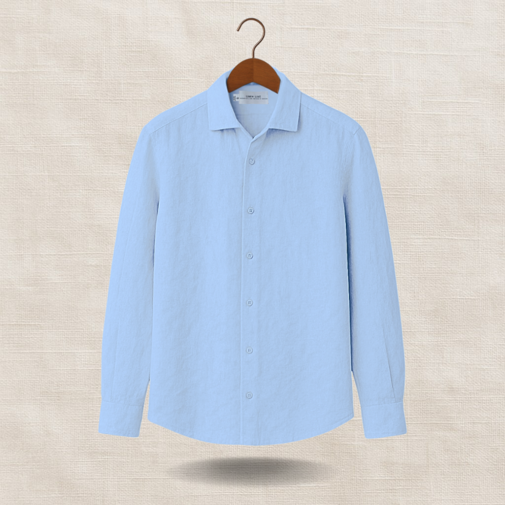 Blue Long Sleeve - linen shirt