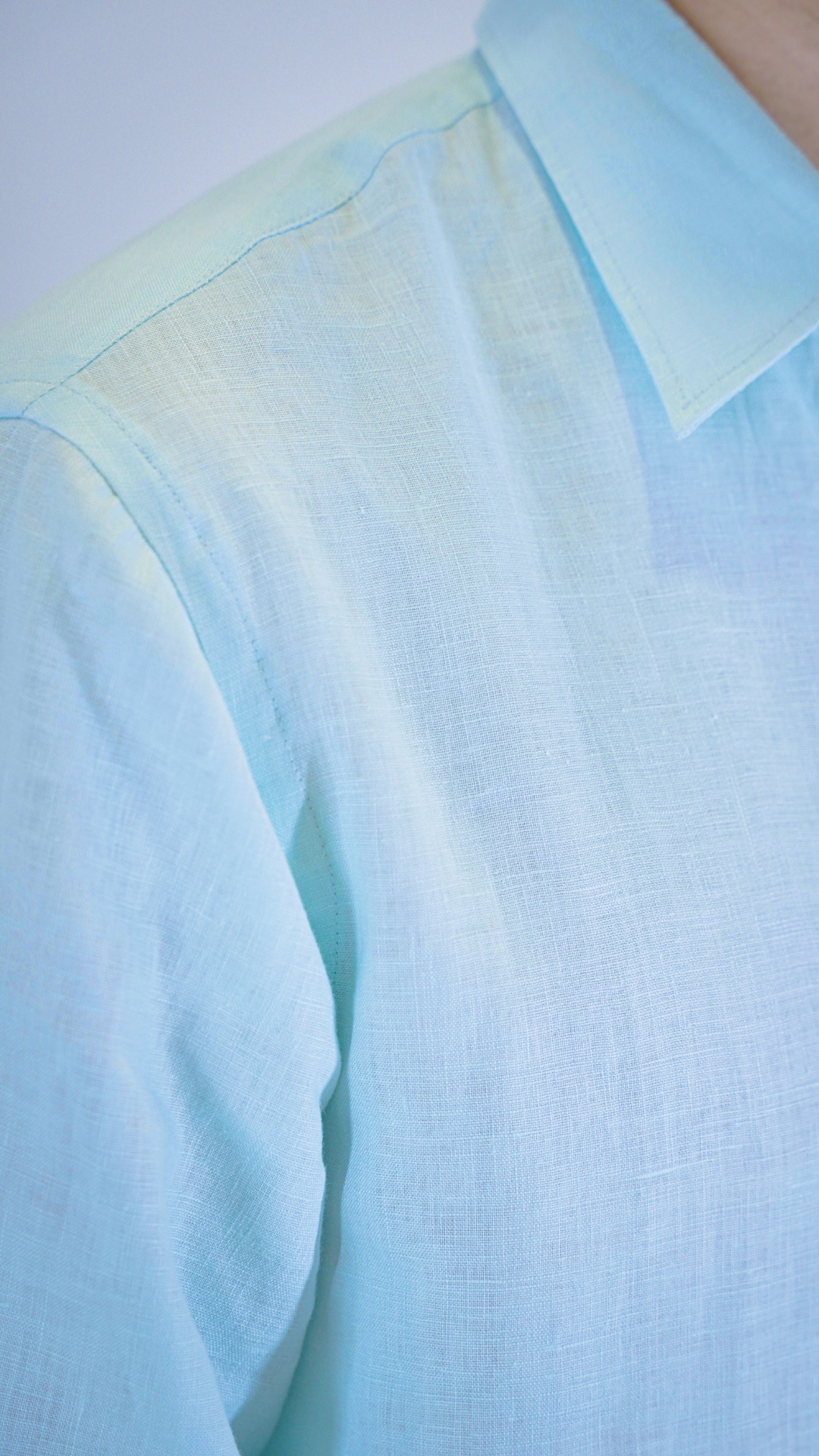 Light Blue Long Sleeve - linen shirt