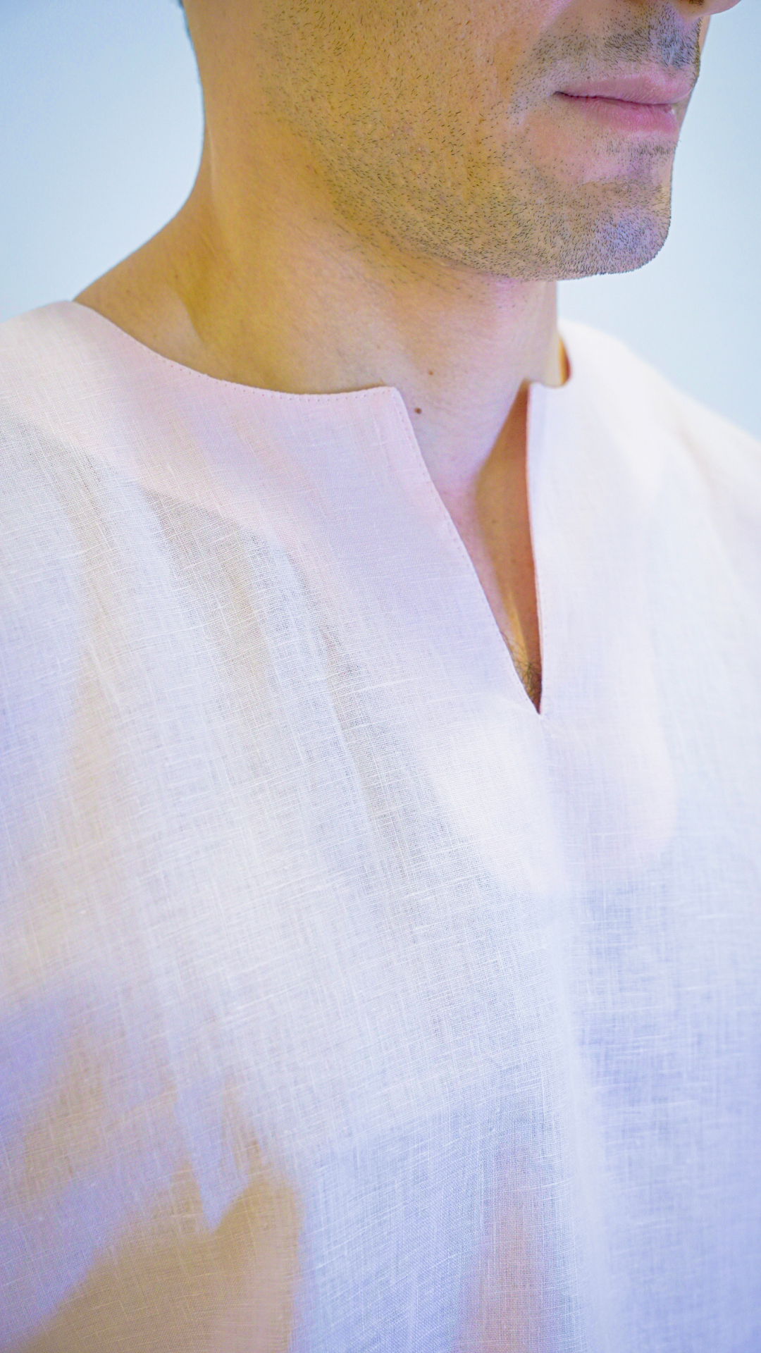 Light Pink Short Sleeve - linen shirt