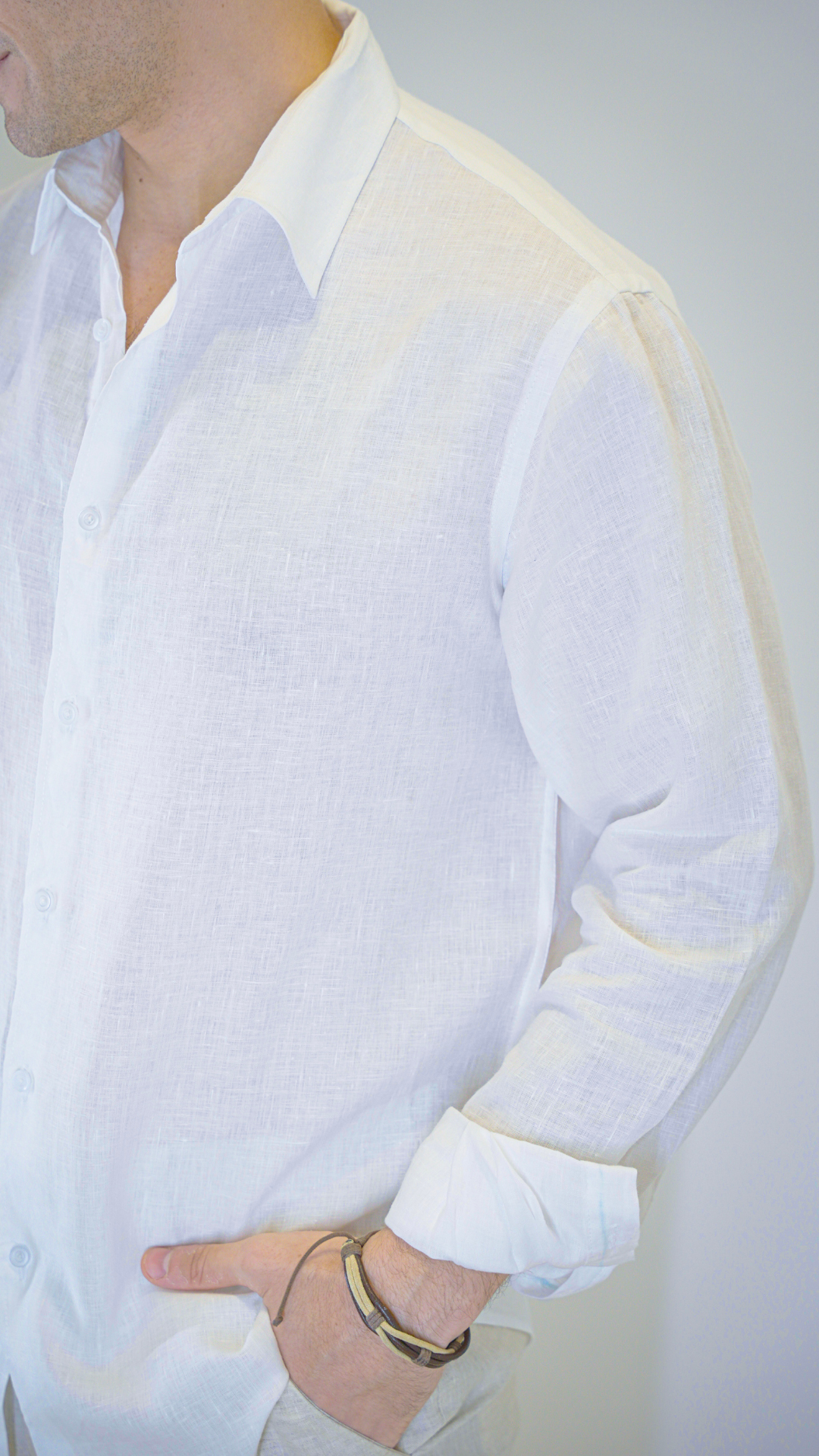 White Long Sleeve - linen shirt