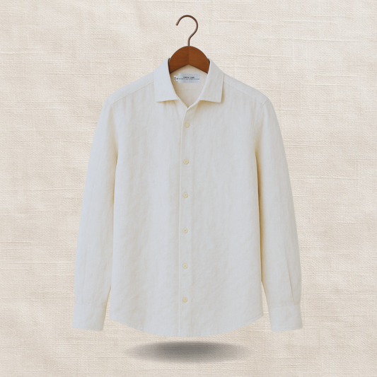 White Long Sleeve - linen shirt