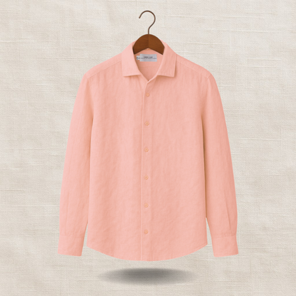 Light Pink Long Sleeve - linen shirt