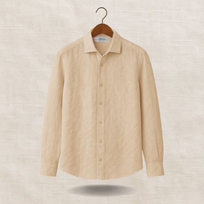 Beige Long Sleeve - linen shirt