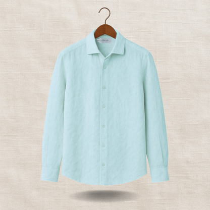 Light Blue Long Sleeve - linen shirt