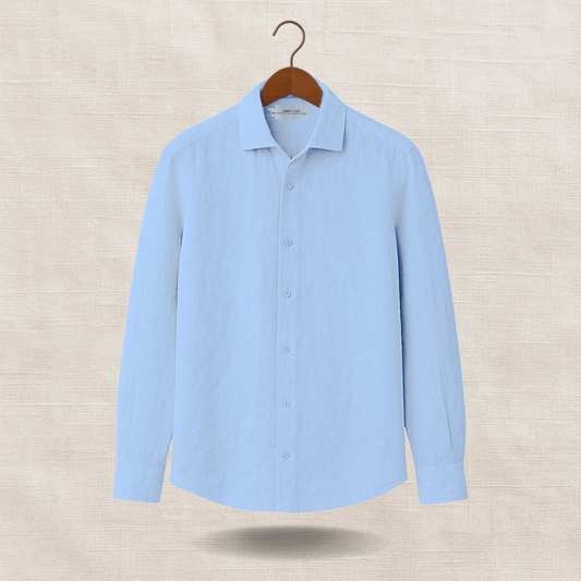 Blue Long Sleeve - linen shirt