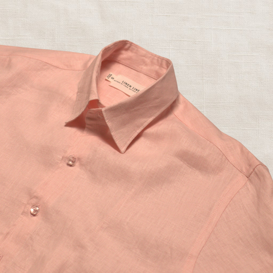 Light Pink Long Sleeve - linen shirt