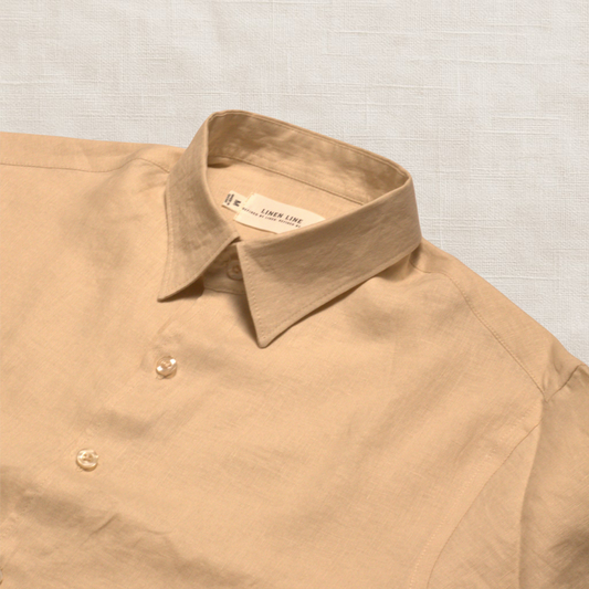 Beige Long Sleeve - linen shirt