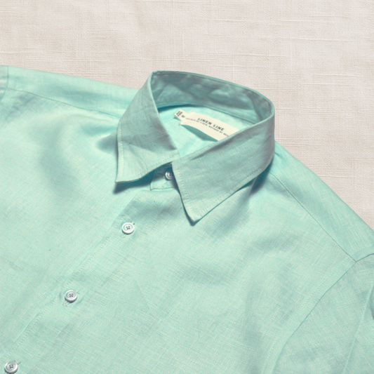 Light Blue Long Sleeve - linen shirt