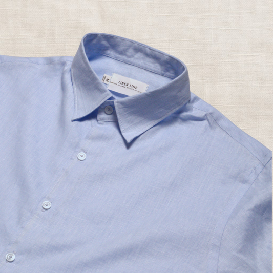 Blue Long Sleeve - linen shirt